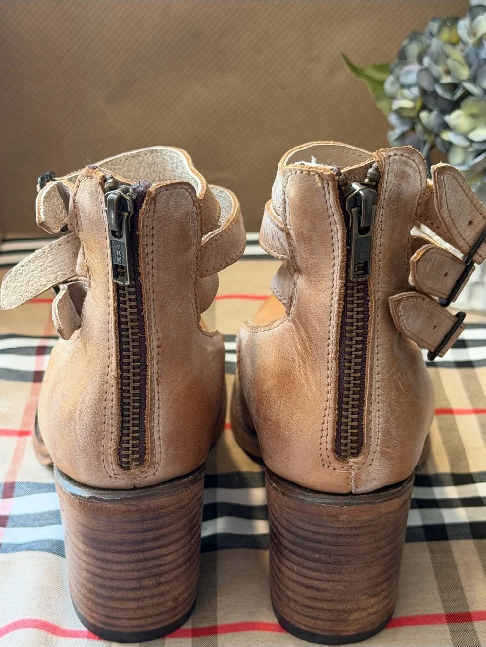 Freebird by Steve, Randi Mid Heel Leather in Tan, size 7